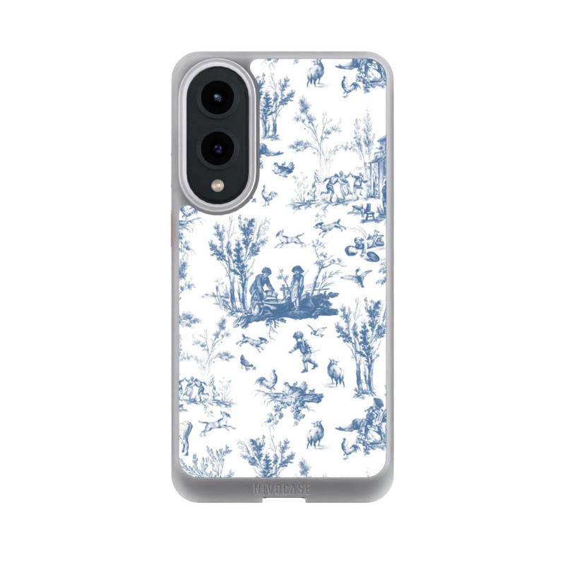 Galaxy S25 Edge NIVOcore Blaue Landschaft Vintage Chinoiserie Pattern