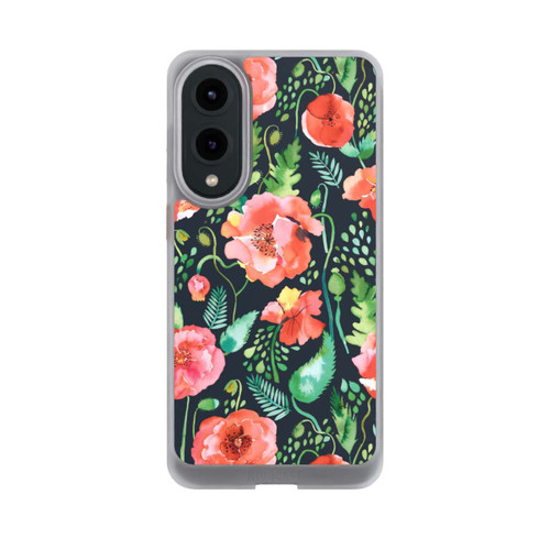 Samsung Galaxy S25 Edge NIVOcore Mohnblumen Dunkle Wildnis