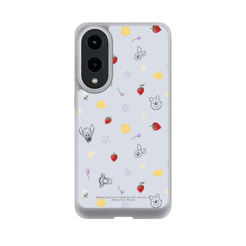 Samsung Galaxy S25 Edge NIVOcore Winnie Puuh und Freunde Erdbeer Muster Blau
