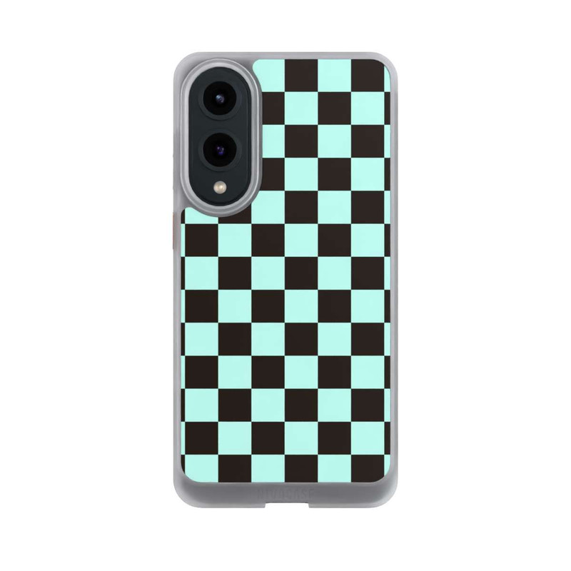 Galaxy S25 Edge NIVOcore Schachbrett Braun Blau