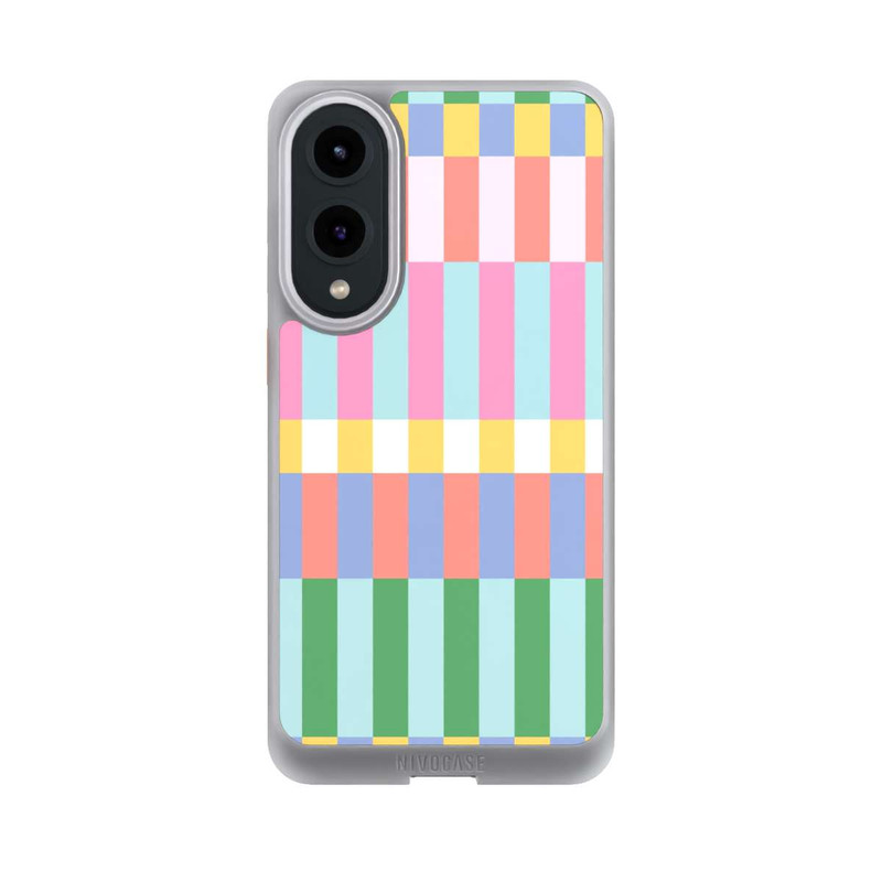 Galaxy S25 Edge NIVOcore Checked Theme Pastel