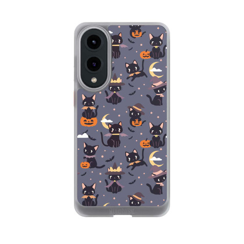 Samsung Galaxy S25 Edge NIVOcore Cute Halloween Witch Cats and Pumpkins