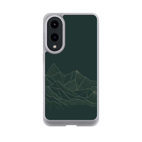 Samsung Galaxy S25 Edge NIVOcore Berg Line Art Grün