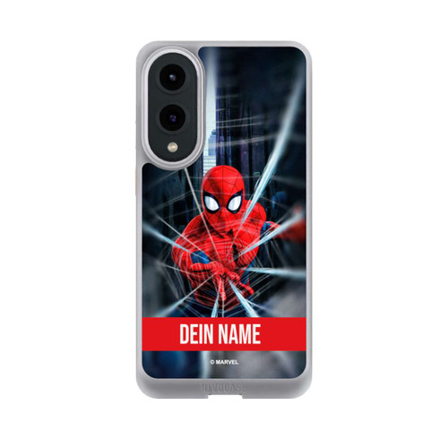 Samsung Galaxy S25 Edge NIVOcore Spiderman Webs in Action Personalisierbar