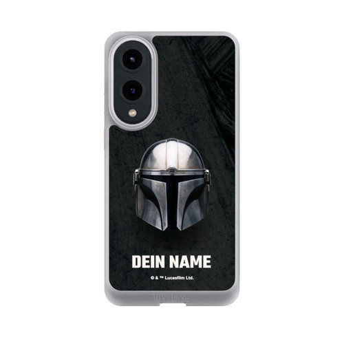 Samsung Galaxy S25 Edge NIVOcore Star Wars Mandalorian Black Helmet Personalisierbar