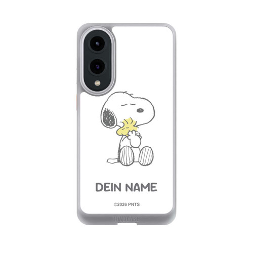 Samsung Galaxy S25 Edge NIVOcore Snoopy And Woodstock Cuddling Personalisierbar