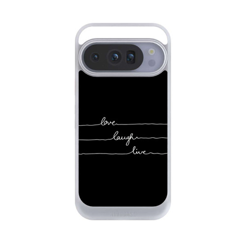 Google Pixel 10 Pro NIVOcore Love Laugh Live blanc/noir