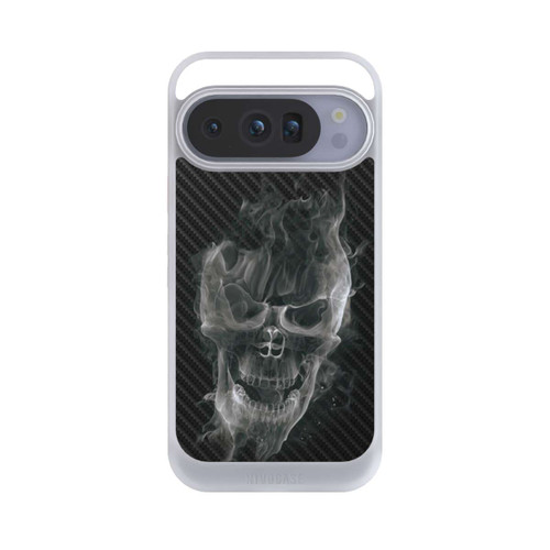 Google Pixel 10 Pro NIVOcore rauchender Totenkopf Carbon