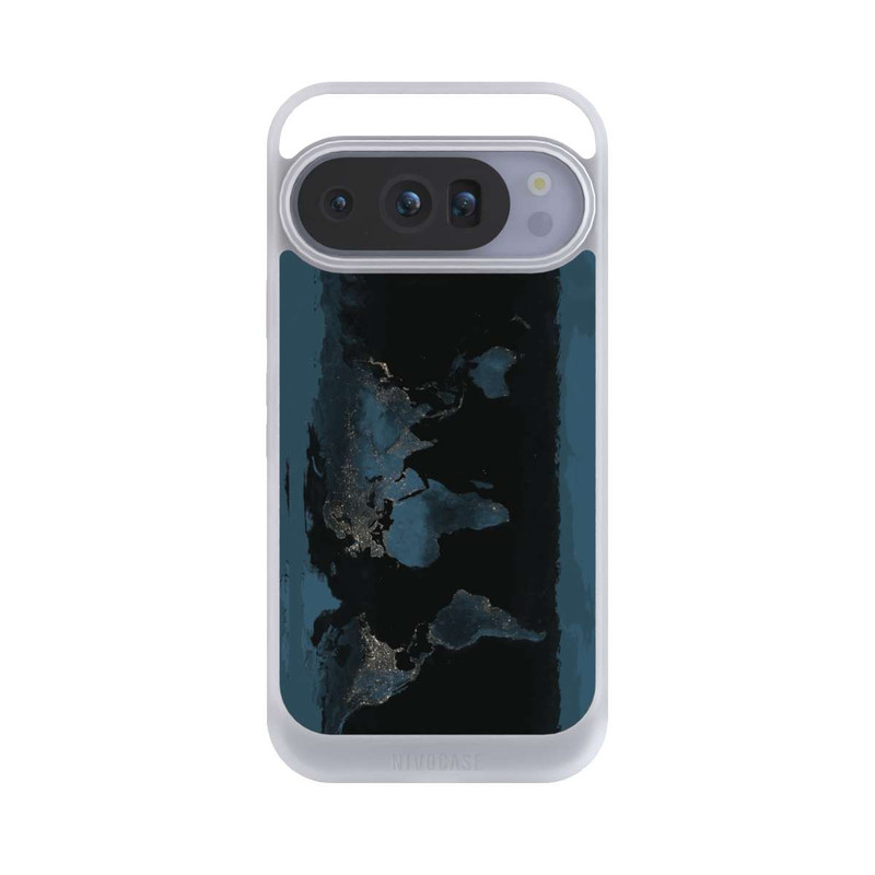 Pixel 10 Pro NIVOcore Carte du Monde Nuit