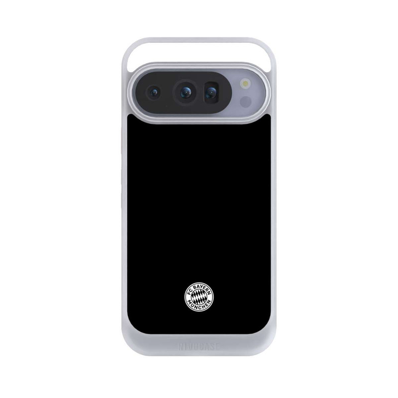 Pixel 10 Pro NIVOcore Klassisches FCB Logo Klein - Weiß auf Schwarz