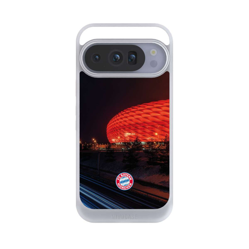Pixel 10 Pro NIVOcore Allianz Arena bei Nacht FCB