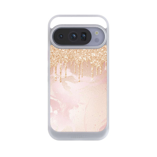 Google Pixel 10 Pro NIVOcore  Roségoldener Glitzer Tropfen Look