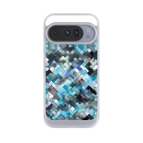 Google Pixel 10 Pro NIVOcore stimmungsvolles geometrisches Muster blau