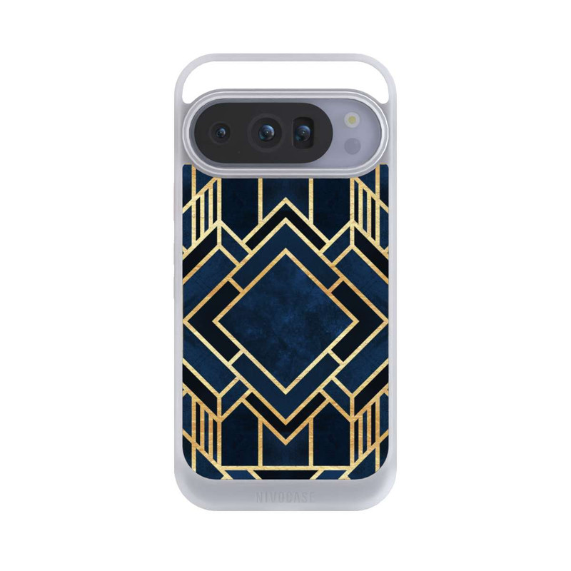Pixel 10 Pro NIVOcore Impression Art Déco Bleu Or