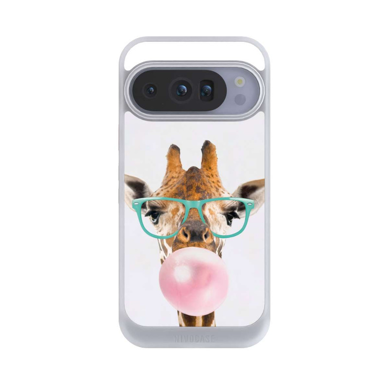Pixel 10 Pro NIVOcore Giraffe mit Kaugummi
