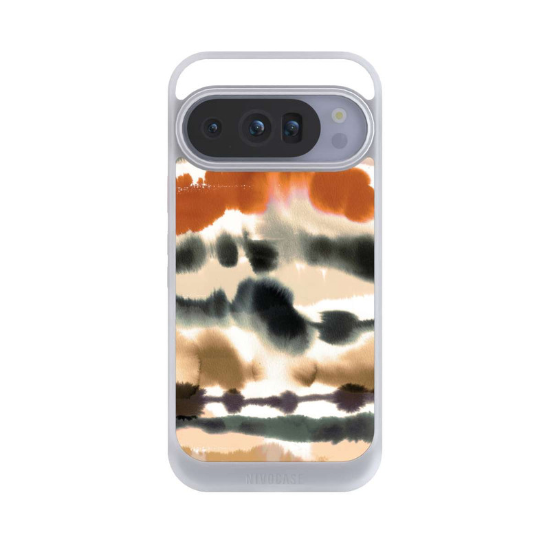 Pixel 10 Pro NIVOcore Weiche nautische Aquarelllinien Orange
