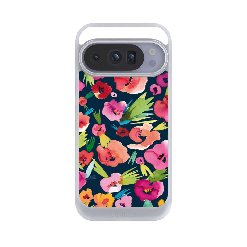 Pixel 10 Pro NIVOcore tropische Blumen aquarell