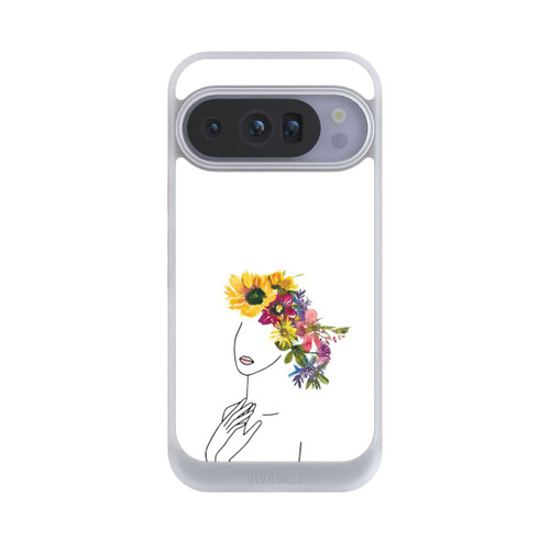 Google Pixel 10 Pro NIVOcore Line Art Frau mit Blumenkrone