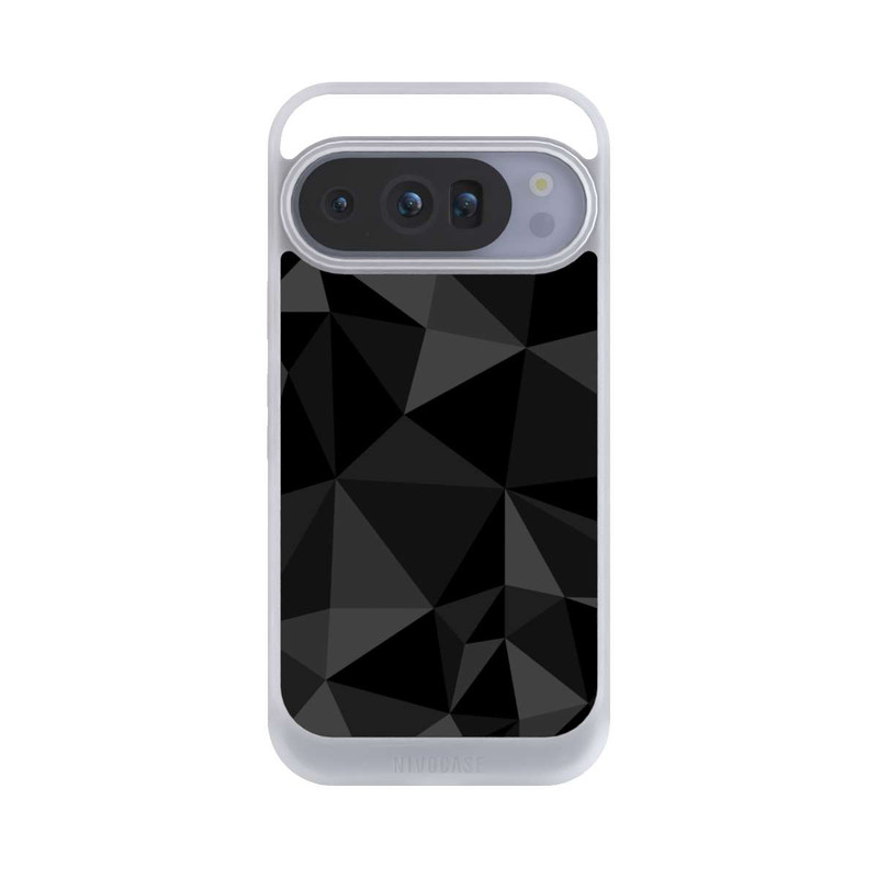 Pixel 10 Pro NIVOcore Polygonmuster schwarz