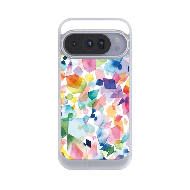 Pixel 10 Pro NIVOcore Colorful Watercolor Gems Diamonds