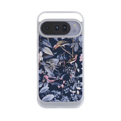 Google Pixel 10 Pro NIVOcore Oiseaux et Baies Bleu