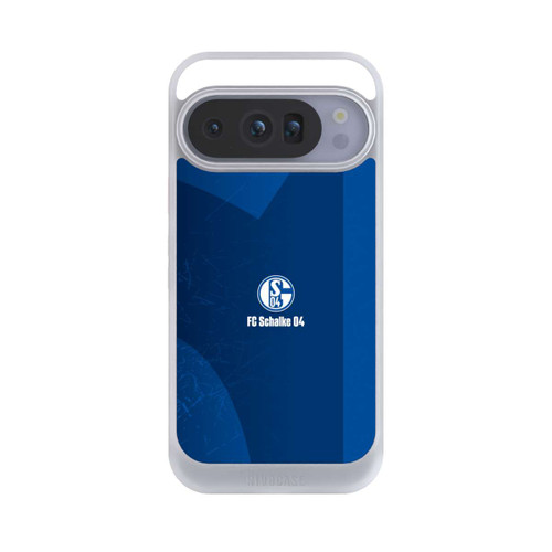 Google Pixel 10 Pro NIVOcore Schalke 04 Blauer Hintergrund Mit Logo
