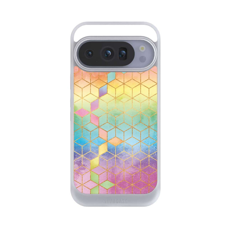 Pixel 10 Pro NIVOcore Cubes Arcs-en-ciel