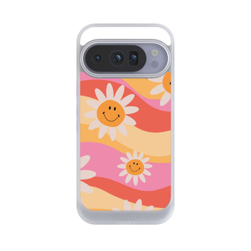 Google Pixel 10 Pro NIVOcore Retro Smiles Orange Colorful