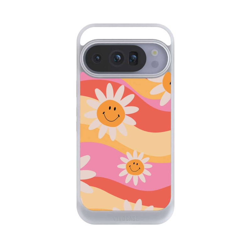 Pixel 10 Pro NIVOcore Retro Smiles Orange Colorful