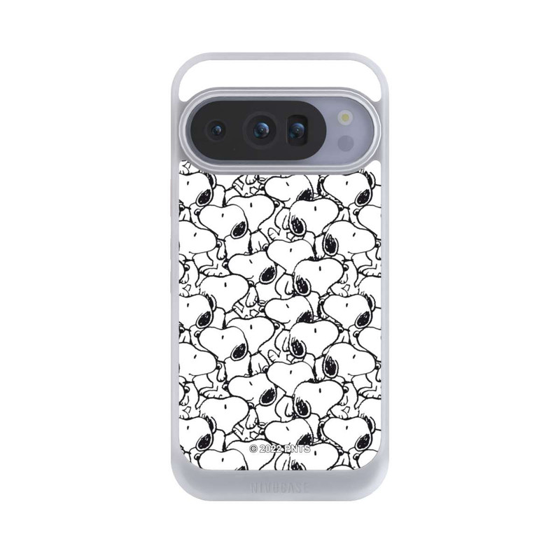 Pixel 10 Pro NIVOcore Snoopy Muster Schwarz und Weiß
