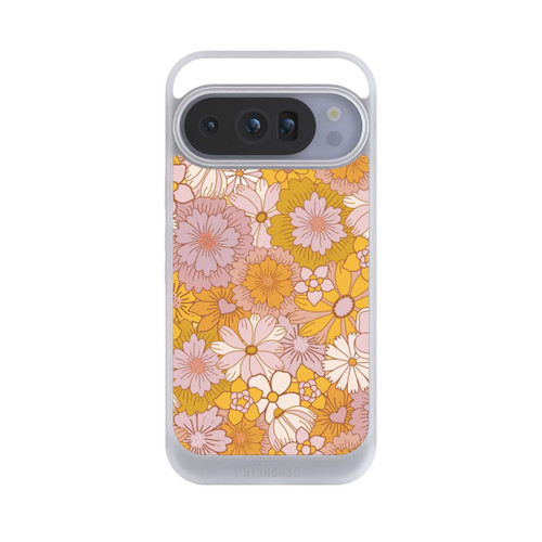 Google Pixel 10 Pro NIVOcore Retro Flower Walpaper Yellow