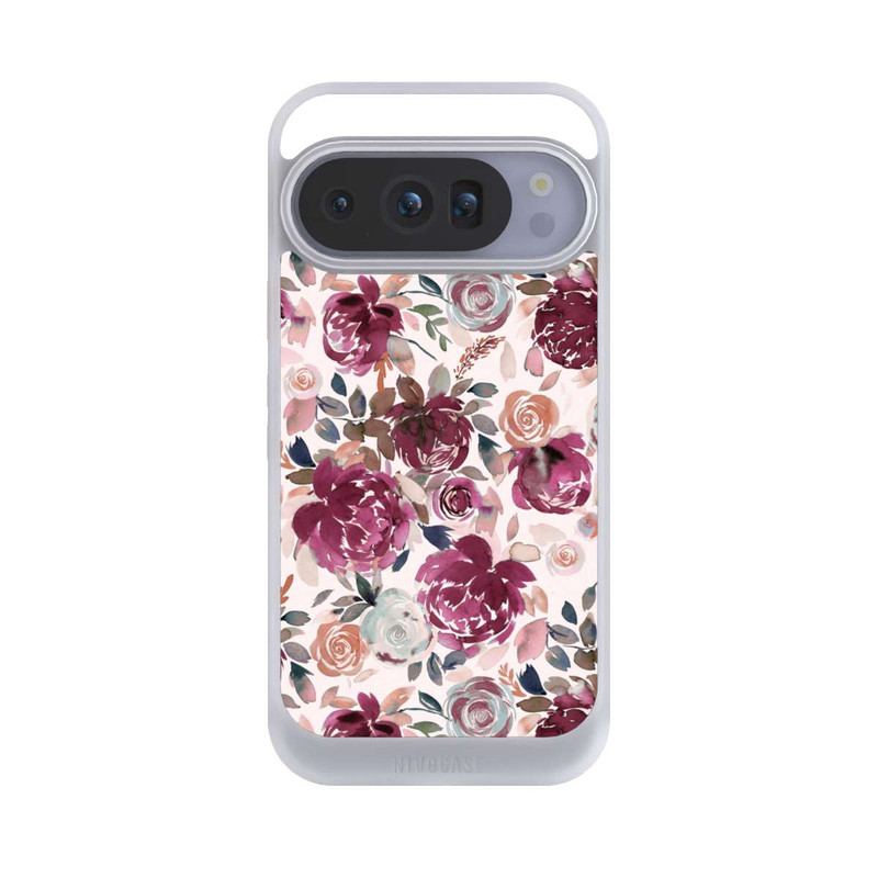 Pixel 10 Pro NIVOcore Herbstpfingstrosen und Rosen in Rosa