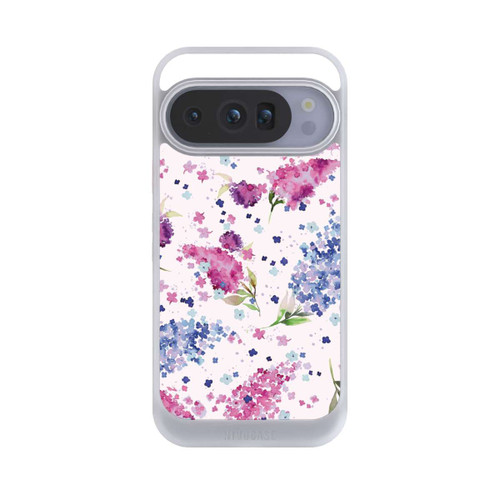 Google Pixel 10 Pro NIVOcore Hortensien Lila und Rosa Blumen