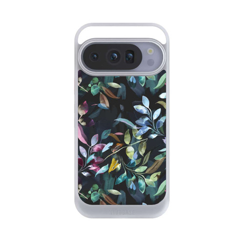 Google Pixel 10 Pro NIVOcore Mystische Aquarellblätter schwarz