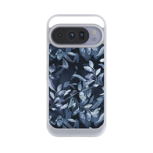 Google Pixel 10 Pro NIVOcore Mystische Aquarellblätter marineblau