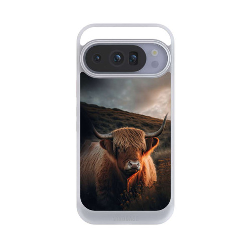 Google Pixel 10 Pro NIVOcore Vache Highland avec de grandes cornes avec IA