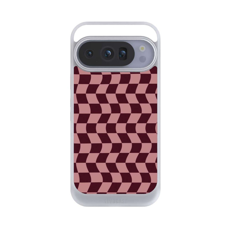 Pixel 10 Pro NIVOcore Schachbrett Rot-Rosa