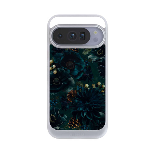 Google Pixel 10 Pro NIVOcore Blumenmuster Grün und Blau