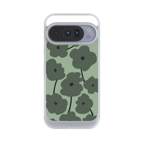 Google Pixel 10 Pro NIVOcore Fleurs Minimalistes Vertes