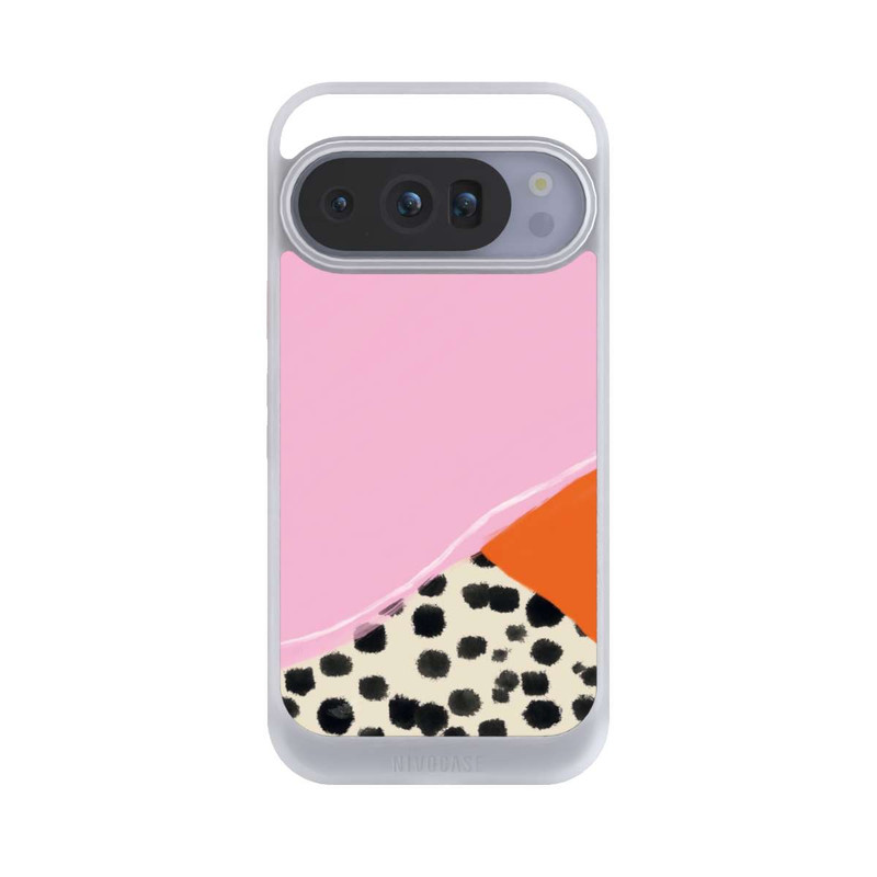 Pixel 10 Pro NIVOcore Pink and Orange Modern Art with Dots