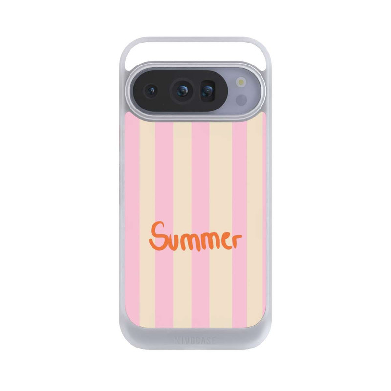 Pixel 10 Pro NIVOcore Summer Pink And Orange Stripes
