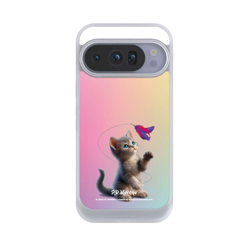 Google Pixel 10 Pro NIVOcore Playing Cat with Feather