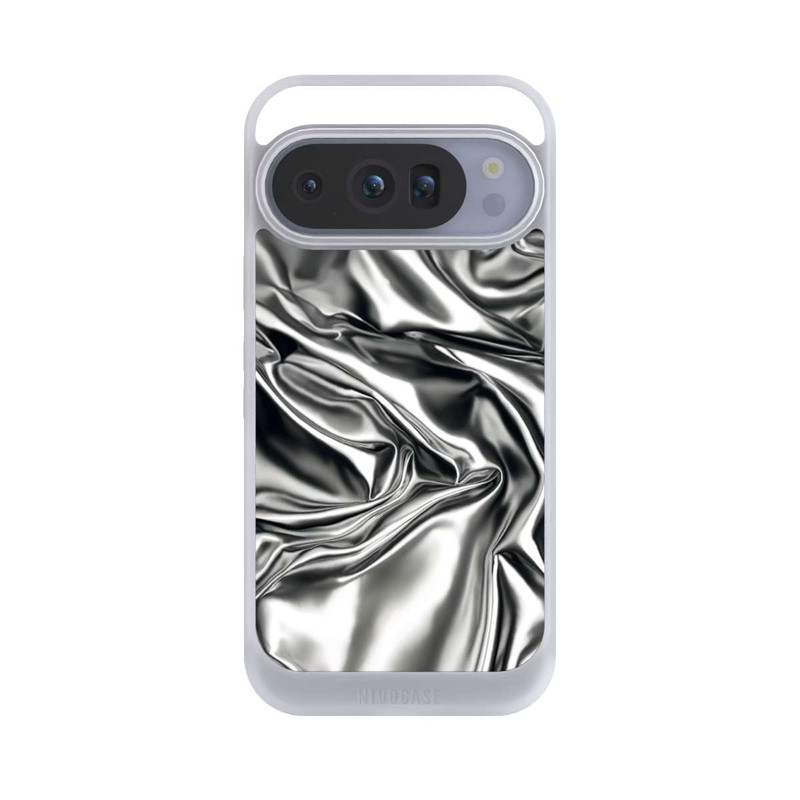 Pixel 10 Pro NIVOcore Shiny Chrome Silver avec IA