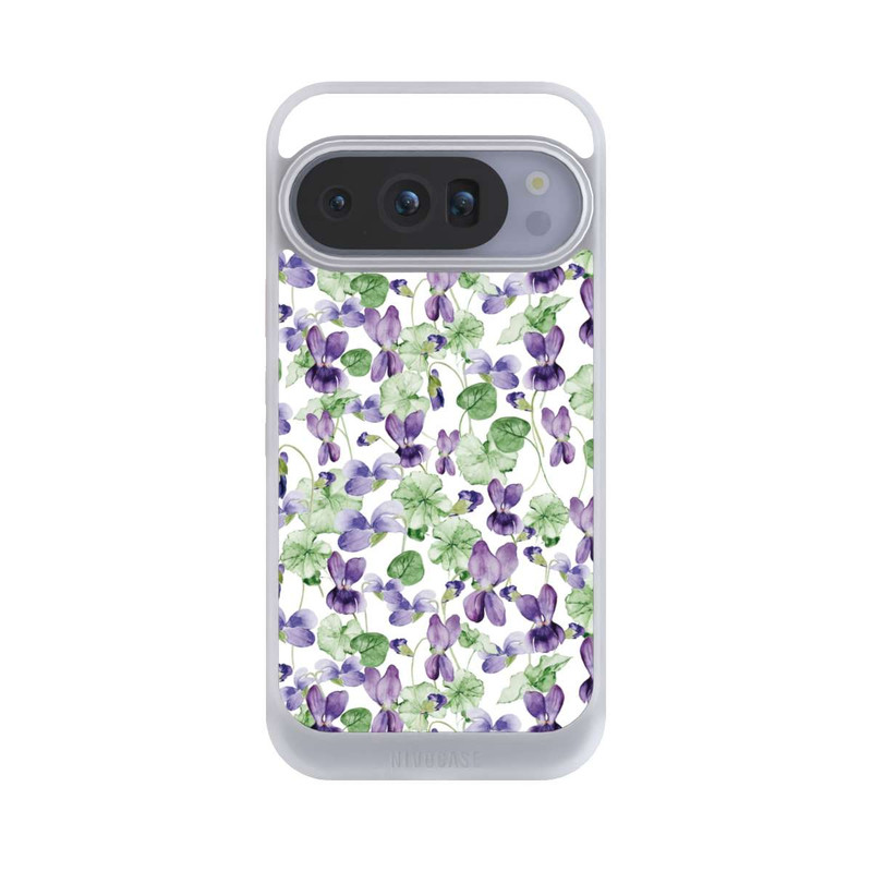 Pixel 10 Pro NIVOcore Purple Wildflowers Pattern Watercolor