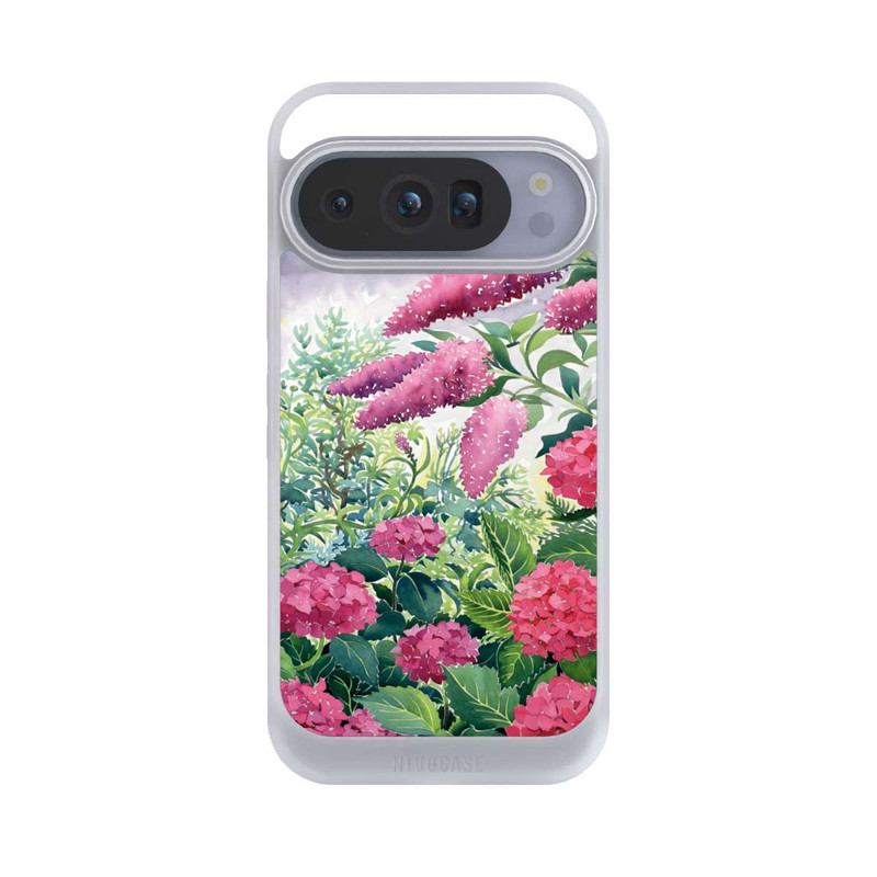Pixel 10 Pro NIVOcore Garden Hydrangeas and Buddleia by Christopher Ryland