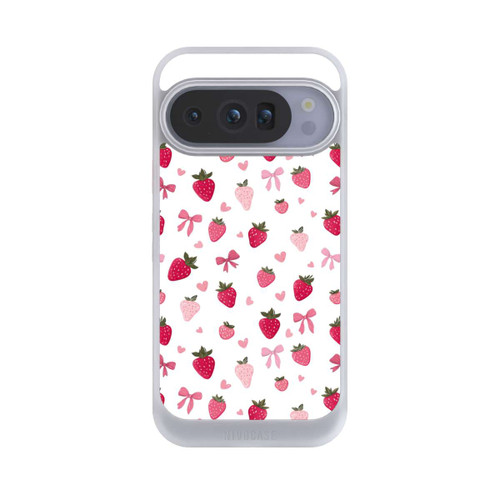 Google Pixel 10 Pro NIVOcore Strawberry Ribbon Pattern Pink