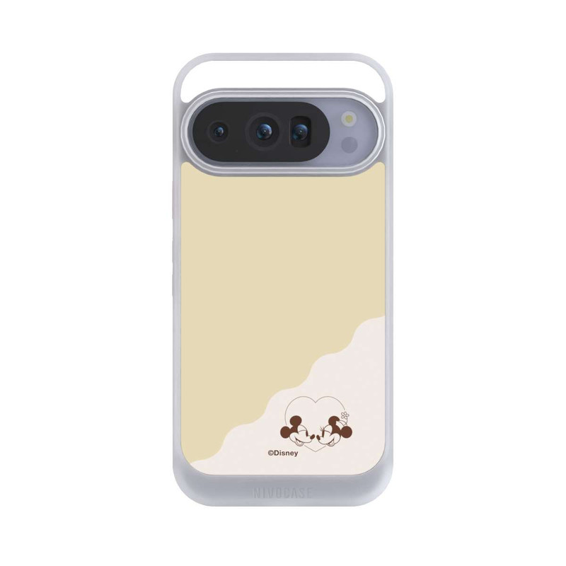 Pixel 10 Pro NIVOcore Mickey and Minnie Love Heart Beige