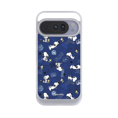 Google Pixel 10 Pro NIVOcore Peanuts Travel Stamps Pattern Blue