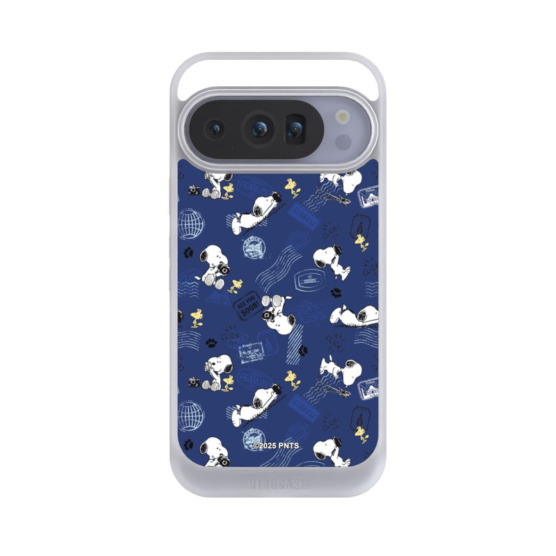 Pixel 10 Pro NIVOcore Peanuts Travel Stamps Pattern Blue