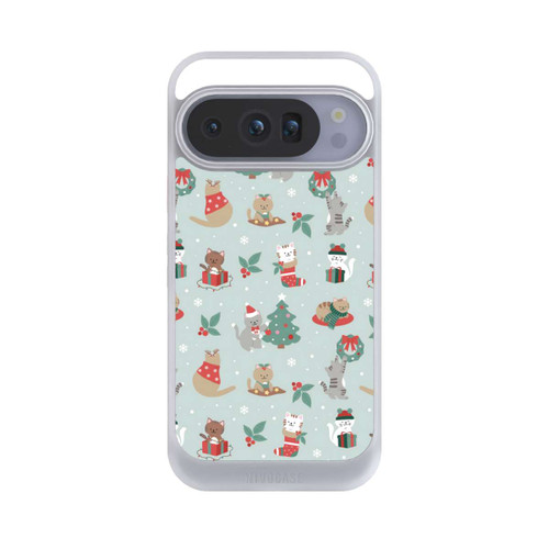Google Pixel 10 Pro NIVOcore Chats Festifs dans un Payage d'Hivernal